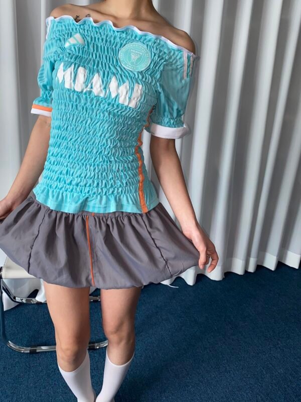 DIY stretch jersey/tight-fitting pleated soccer jersey/Custom women's jerseys