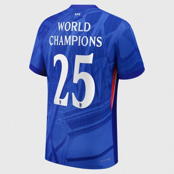 Chelsea Cup Nike Dri-FIT ADV Home Match Shirt 2025-26 with World Champions 25 printing