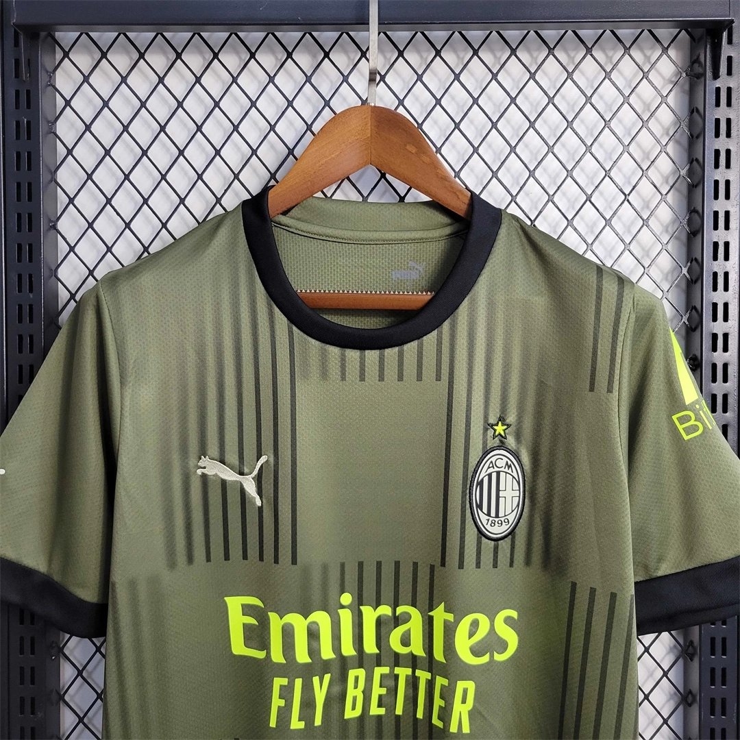 AC Milan Retro Soccer Jersey Third Away Custom Shirt 2022/23