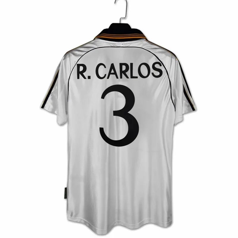 Real Madrid Retro Jersey Home Custom Soccer Shirt 1998-00