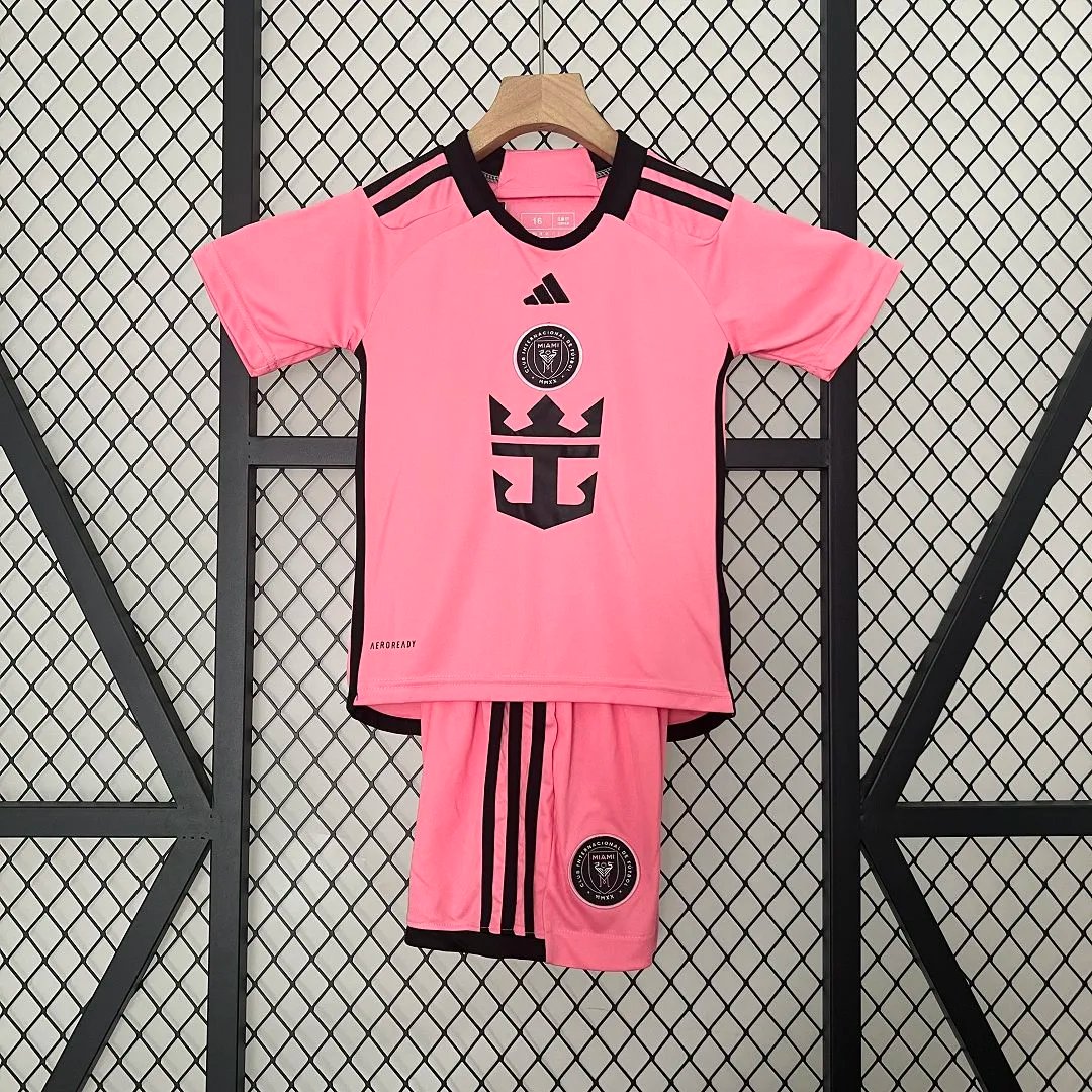 Inter Miami Soccer Jersey Home Kids Kit Jersey+Shorts 2024