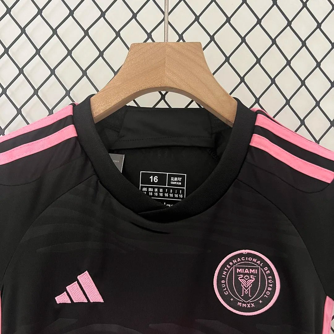Inter Miami Soccer Jersey Away Kids Kit Jersey+Shorts 2024