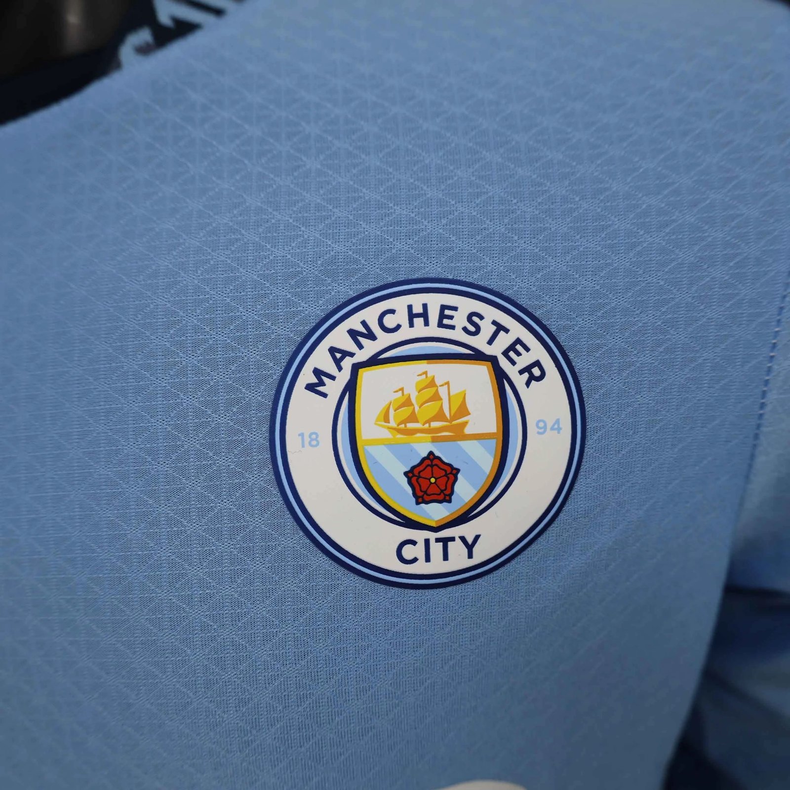 Manchester City Authentic Home Long Sleeve Football Jersey Shirt 2024/25