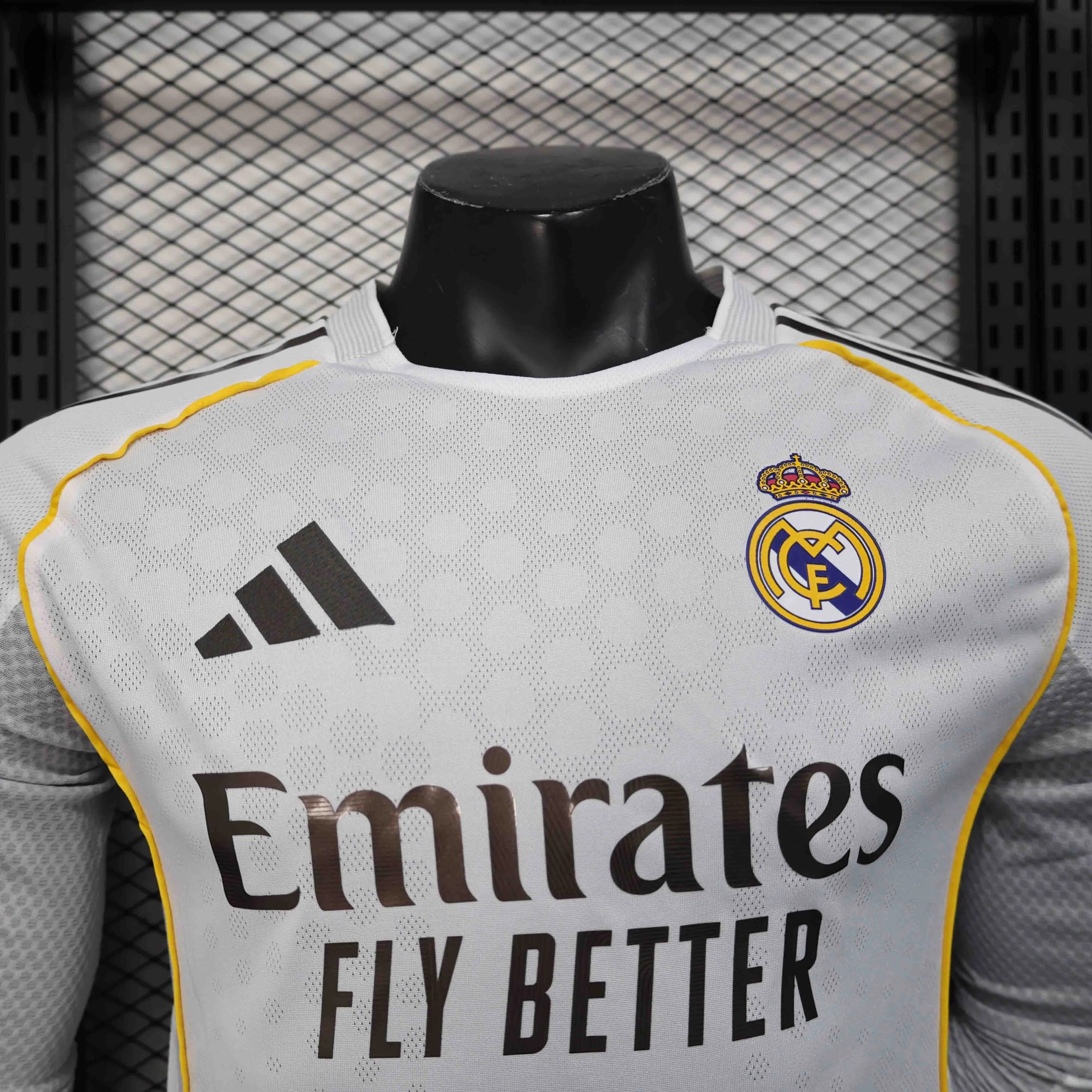 Real Madrid Authentic Soccer Jersey Home Long Sleeve Shirt 2025/26