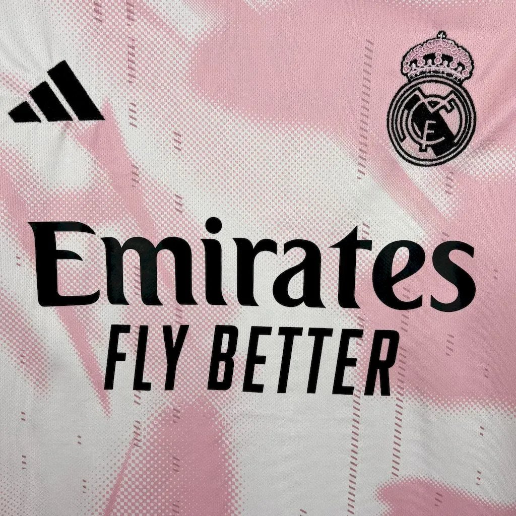 Real Madrid Soccer Jersey Pink Special Edition Custom Shirt 2024/25