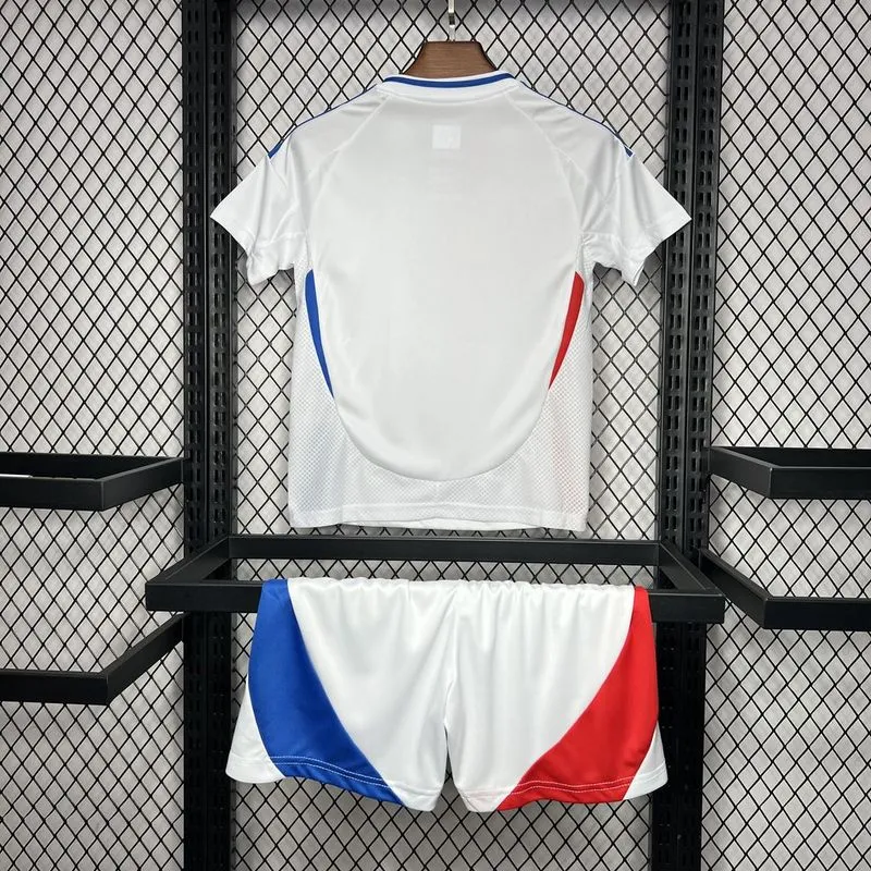 Olympique Lyonnais Football Jersey Home Kids Kit Jerseys+Shorts 2024/25