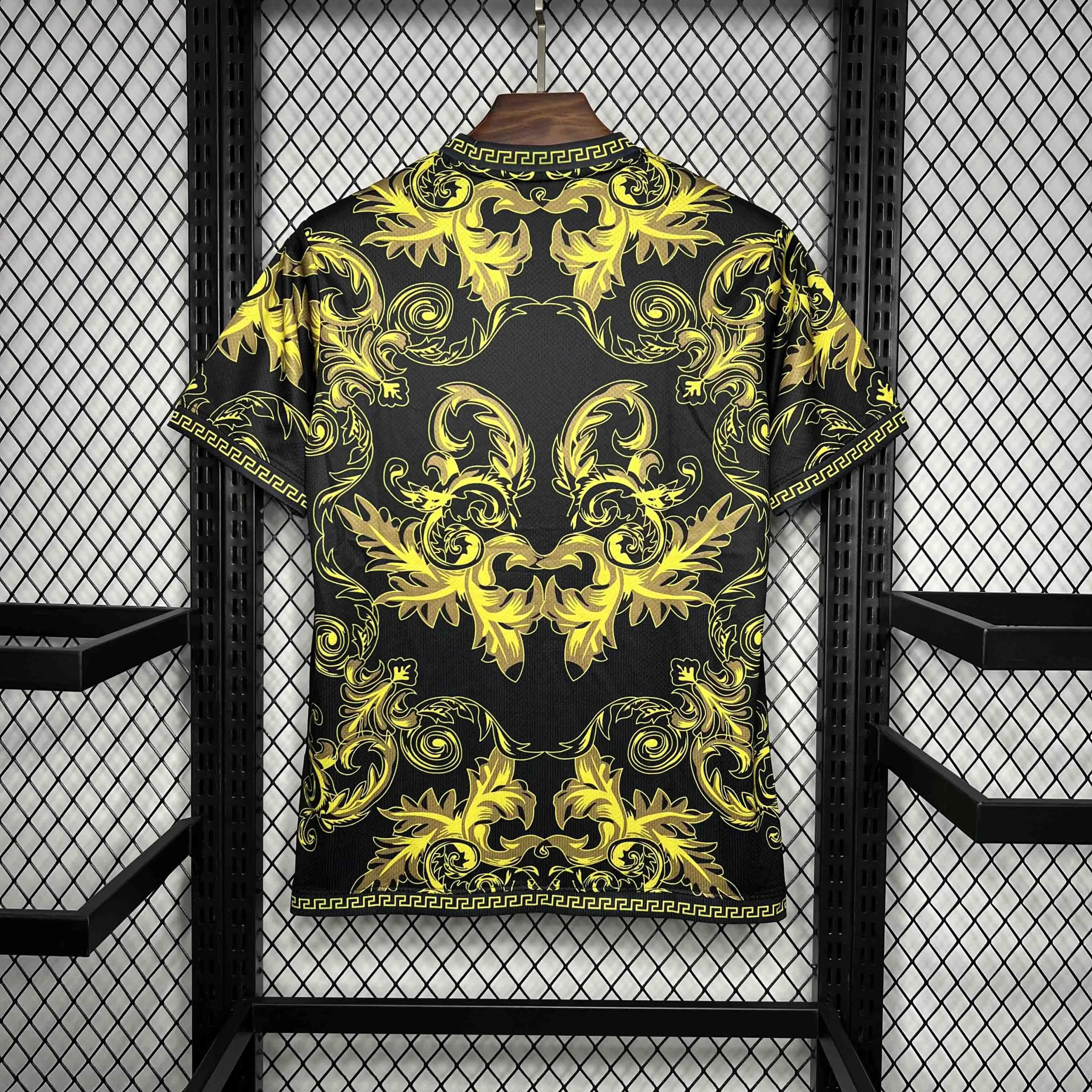 Italy Soccer Jersey x Versace Gold Special Edition Custom Shirt 2022