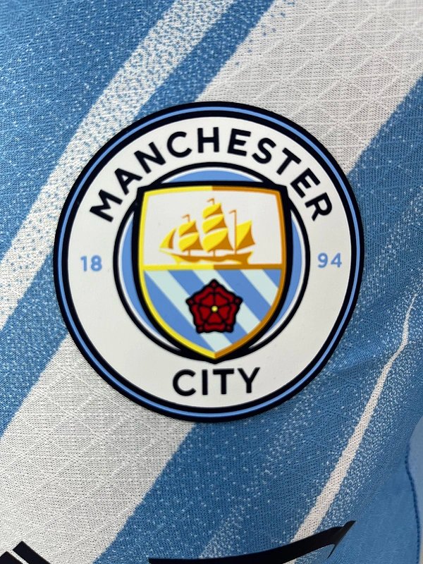 Manchester City Authentic Home Long Sleeve Football Jersey Shirt 2025/26