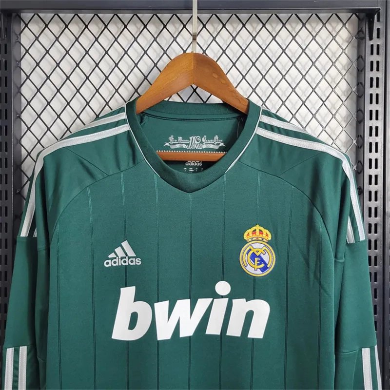Real Madrid Retro Jersey Third Away Long Sleeve Custom Shirt 2012/13