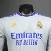 Real Madrid Authentic Retro Jersey Home Long Sleeve Soccer Shirt 2021/22