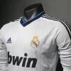 Real Madrid Authentic Retro Jersey Home Long Sleeve Soccer Shirt 2012/13