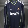 Real Madrid Authentic Retro Jersey Away Long Sleeve Soccer Shirt 2010/11