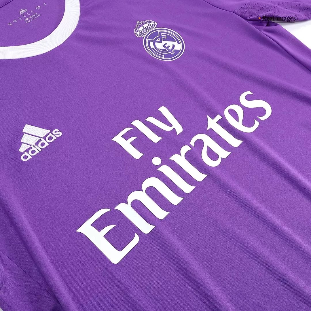 Real Madrid Retro Jersey Away Soccer Shirt Long Sleeve 2016/17