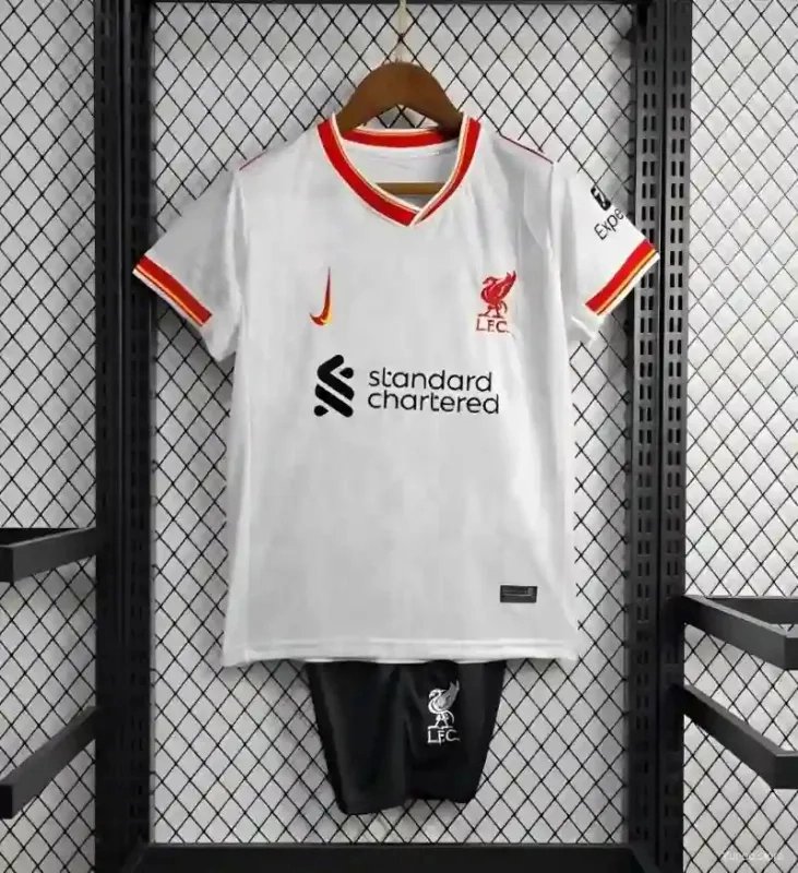162c18852f9c1d3c73c39198c14f36aebff4da36 Liverpool Football Jersey Third Away Kids Kit Jersey+Shorts 2024/25