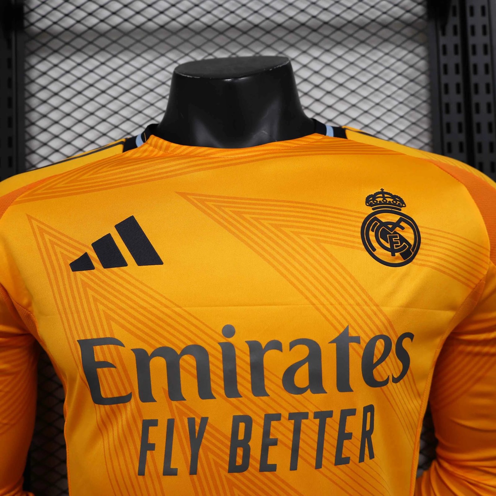 Real Madrid Authentic Soccer Jersey Away Shirt Long Sleeve 2024/25