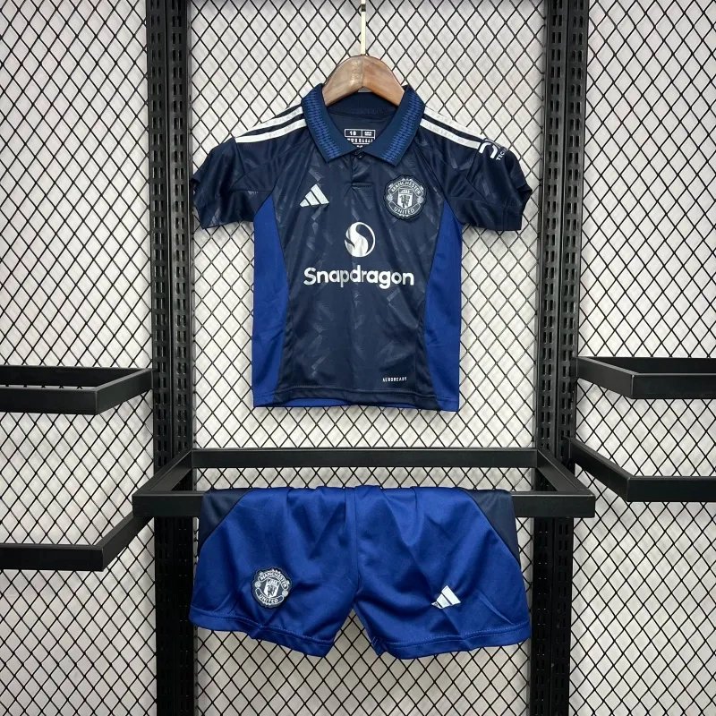 Manchester United Away Kids Kit Jersey+Shorts 2024/25