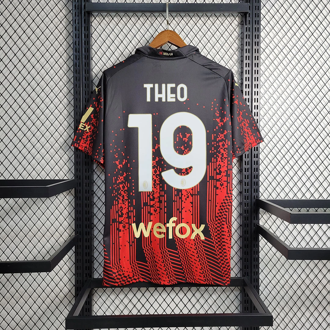 AC Milan Retro Soccer Jersey Fourth Away Custom Shirt 2022/23
