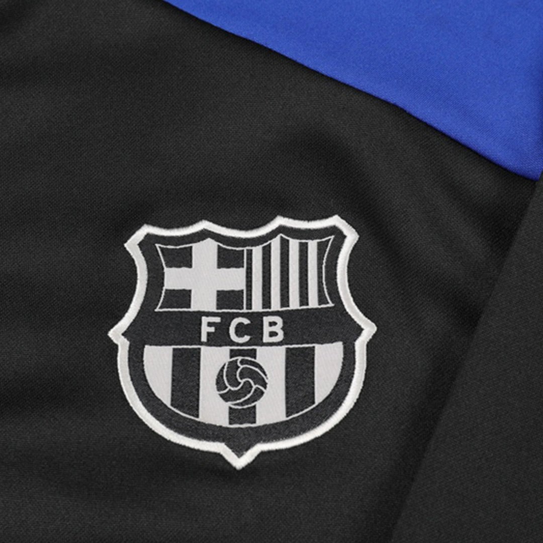 Barcelona Zipper Sweatshirt Kit (Top+Pants) 2024/25