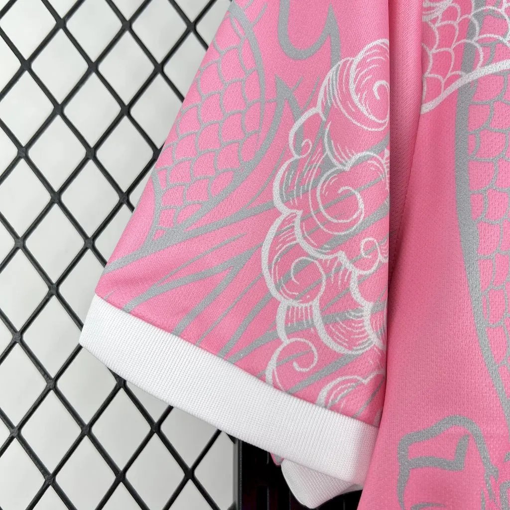Real Madrid Soccer Jersey Dragon Pink Special Edition Custom Shirt 2025/26