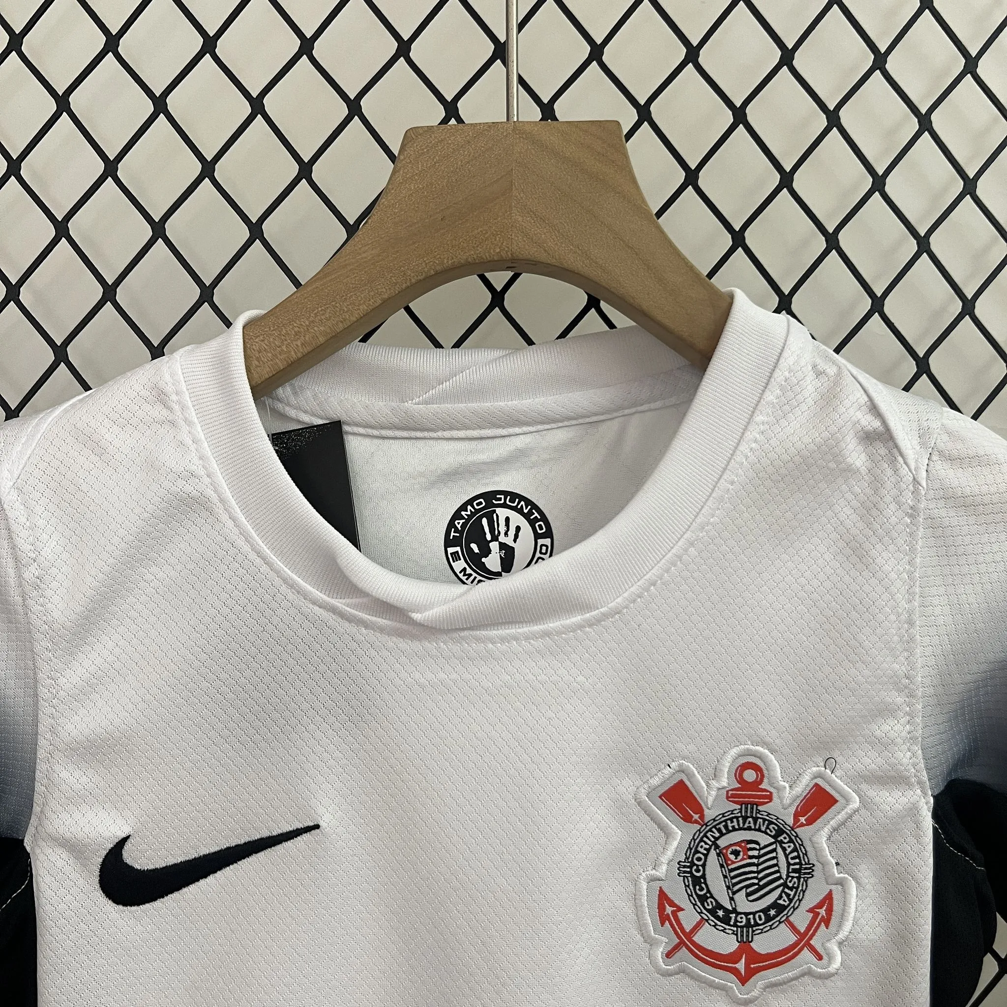 Corinthians Soccer Jersey Home Kids Kit Jersey+Shorts 2024