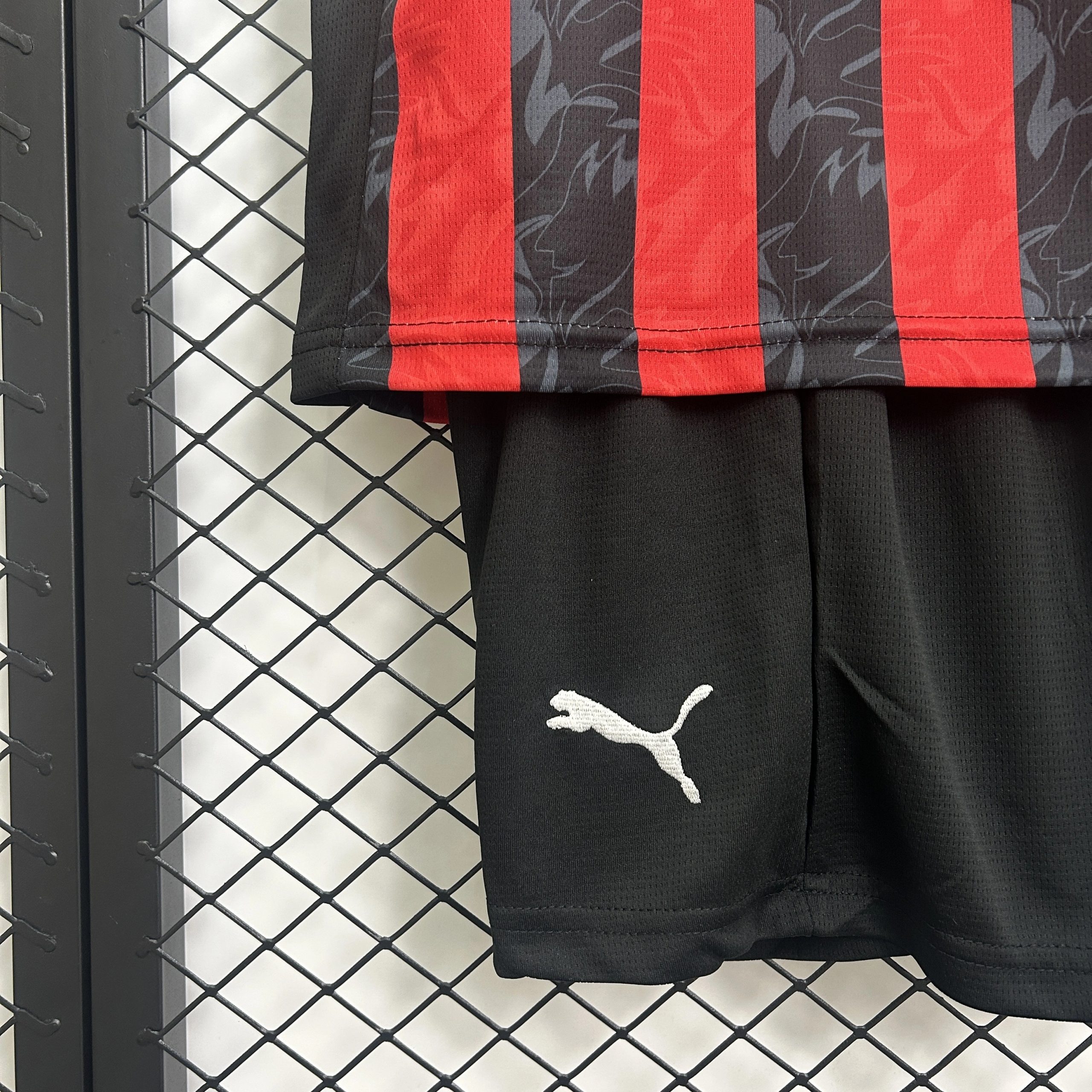 AC Milan Soccer Jersey Home Kids Kit Jersey+Shorts 2025/26