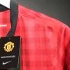 Manchester United Authentic Retro Home Long Sleeve Football Jersey Shirt 2012/13