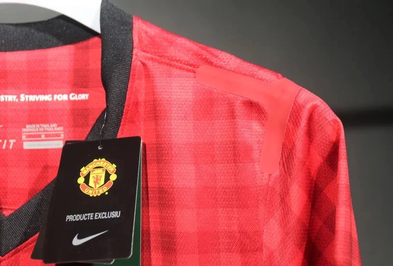Manchester United Authentic Retro Home Long Sleeve Football Jersey Shirt 2012/13
