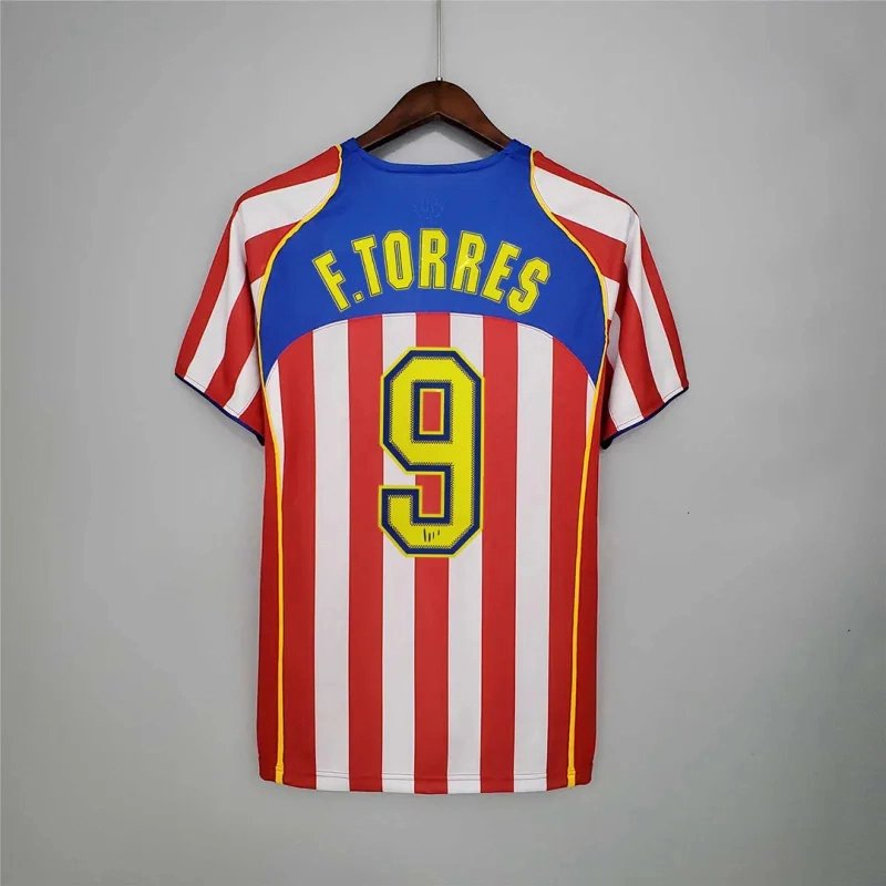 Atletico Madrid Retro Soccer Jersey Home Shirt 2004/05
