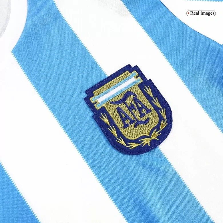 Argentina Retro Jersey Custom Home Football Jersey 1986