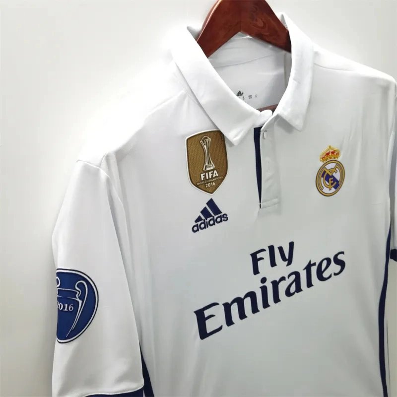 246dca972f65cca20fb0e438e3700b3def5baf34 Real Madrid Retro Jersey Home Soccer Shirt 2016/17