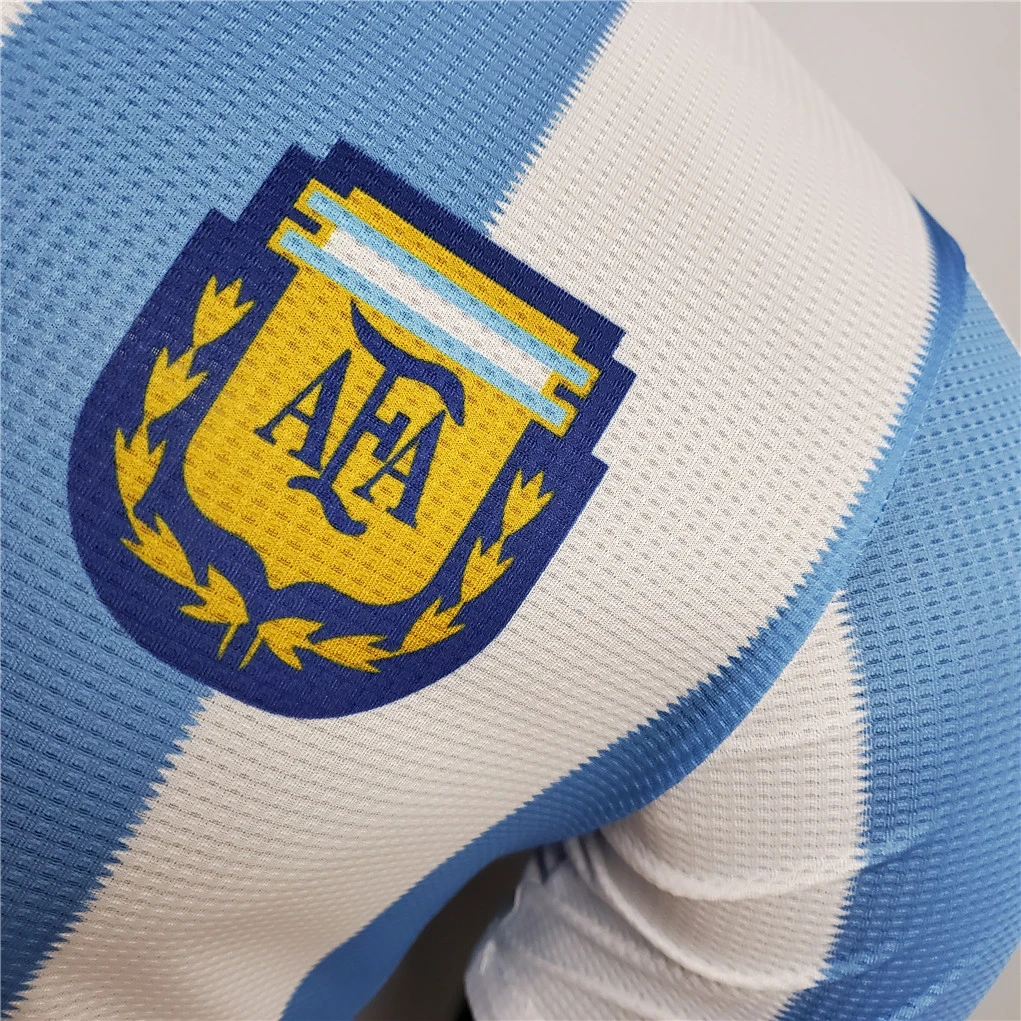Maradona#10 Argentina Authentic Retro Jersey Home Football Jersey 1986