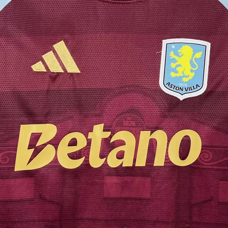 Aston Villa Football Jersey Home Custom Shirt 2025/26