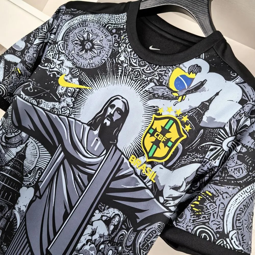 Brazil Soccer Jersey Jesus Custom Shirt 2024