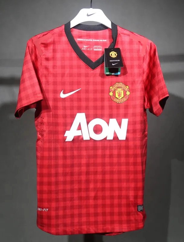 Manchester United Authentic Retro Home Football Jersey Shirt 2012/13