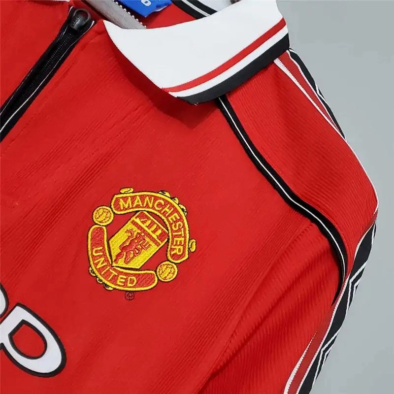 Manchester United Retro Home Long Sleeve Football Jersey Shirt 1998/99