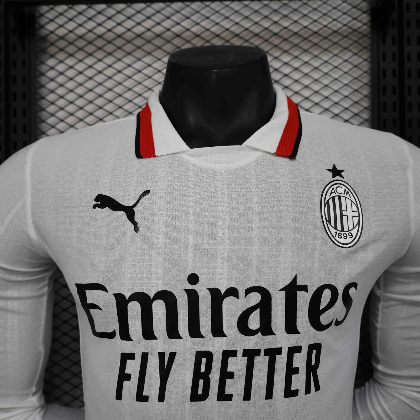AC Milan Authentic Soccer Jersey Away Long Sleeve Shirt 2024/25