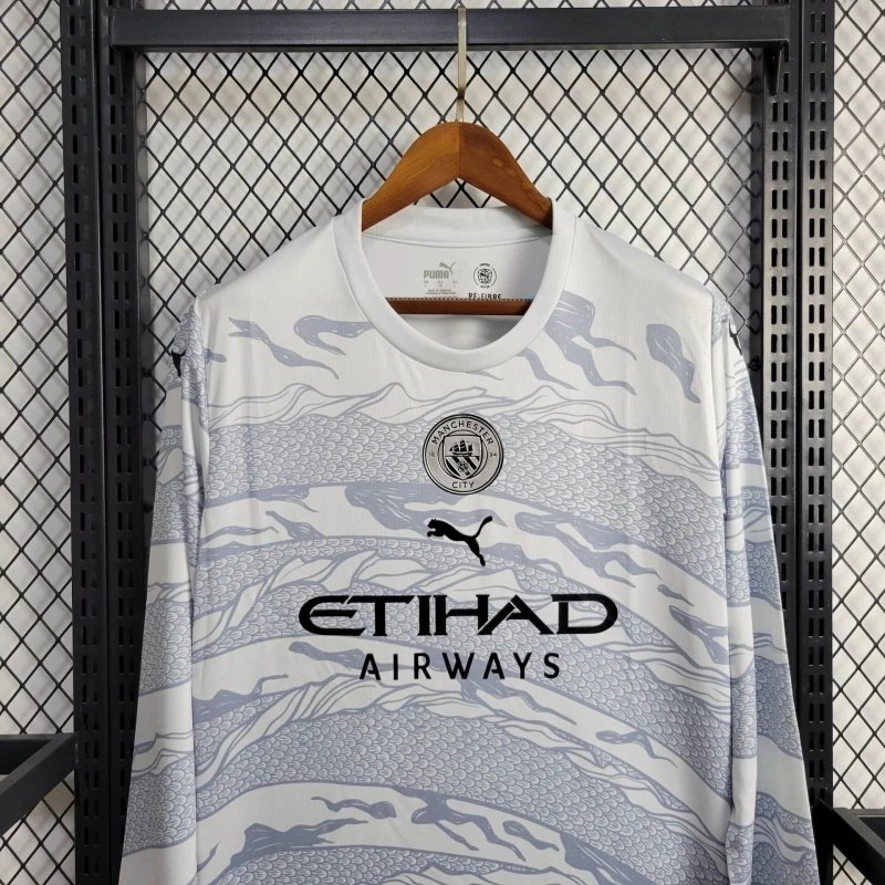 3053c41748622daf884ceed0a26cd5ed883fe53d Manchester City Dragon Special Edition Long Sleeve Football Jersey Shirt 2024/25