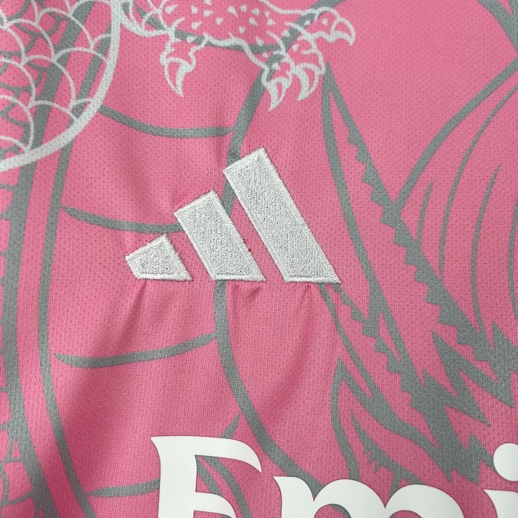 Real Madrid Soccer Jersey Dragon Pink Special Edition Custom Shirt 2025/26