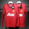 Manchester United Authentic Retro Home Long Sleeve Football Jersey Shirt 2012/13