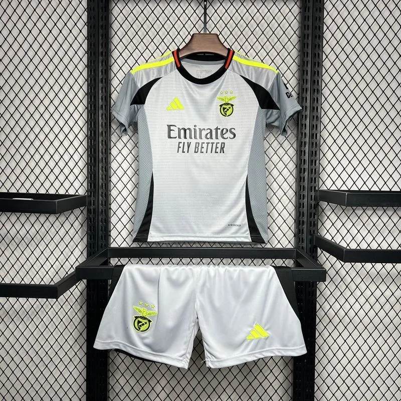 Benfica Soccer Jersey Third Away Kids Kit Jersey+Shorts 2024/25