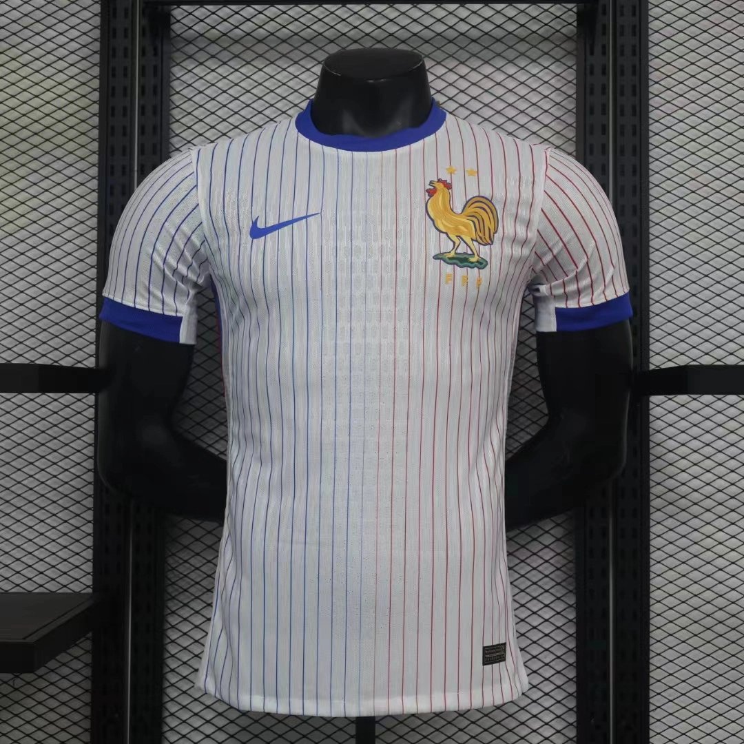 France Authentic Soccer Jersey Away Shirt EURO 2024