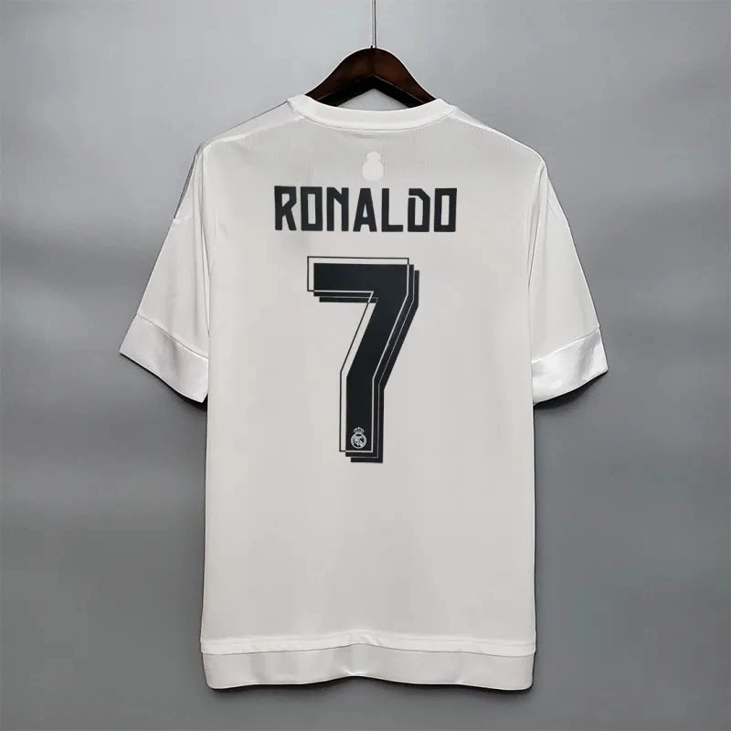 Ronaldo #7 Real Madrid Retro Jersey Home Soccer Shirt 2015/16