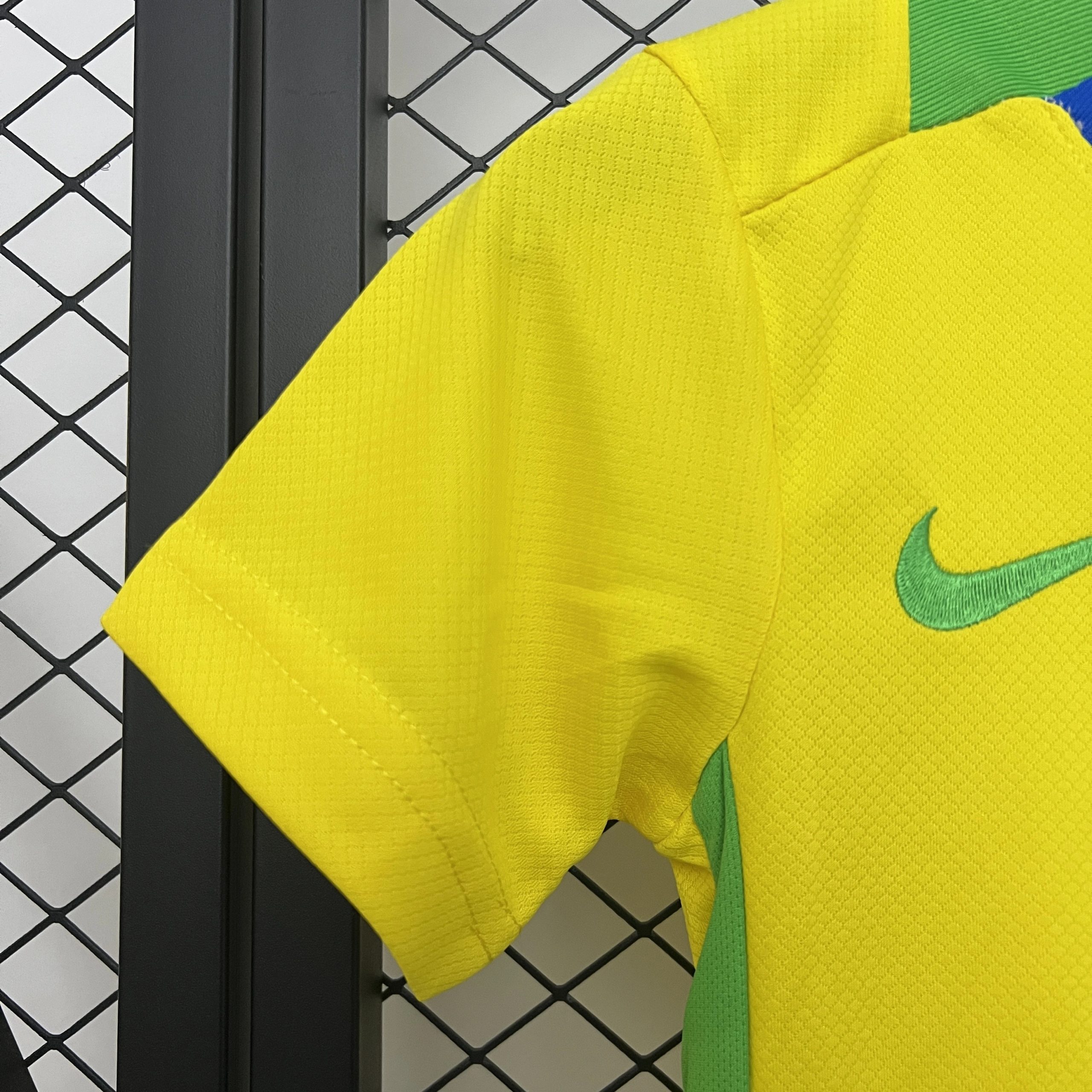 Brazil Home Soccer Uniform Kids Kit Jersey+Shorts 2025