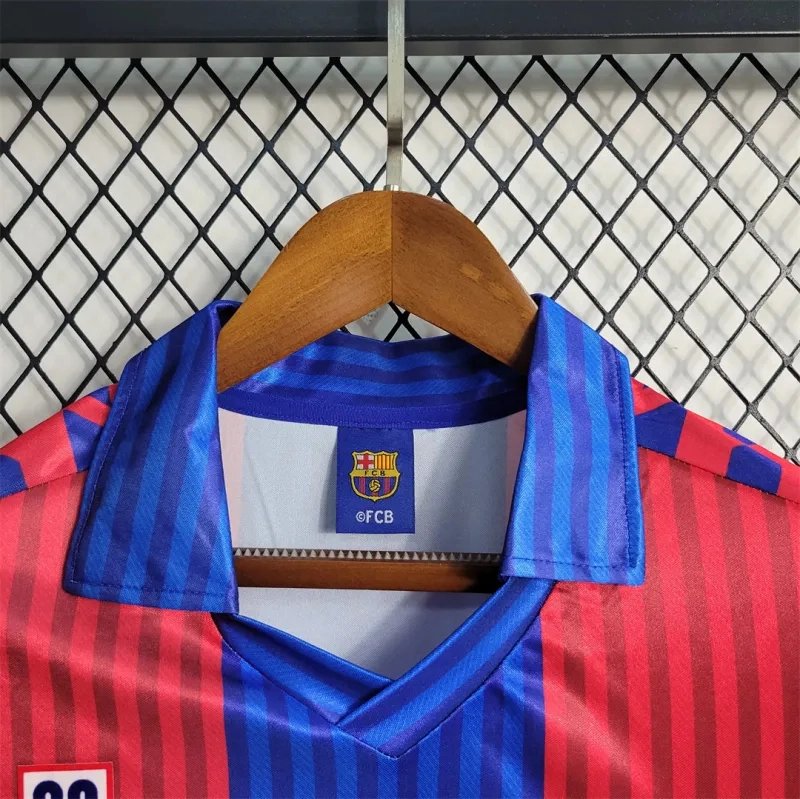 Barcelona Retro Jersey Home Soccer Shirt 1991-92