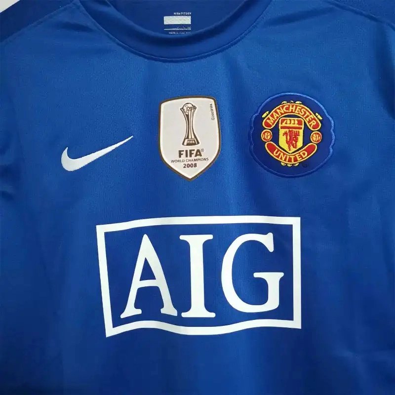 Ronaldo #7 Manchester United Retro Home Long Sleeve Football Jersey Shirt 2008/09