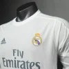Real Madrid Authentic Retro Jersey Home Long Sleeve Soccer Shirt 2015/16