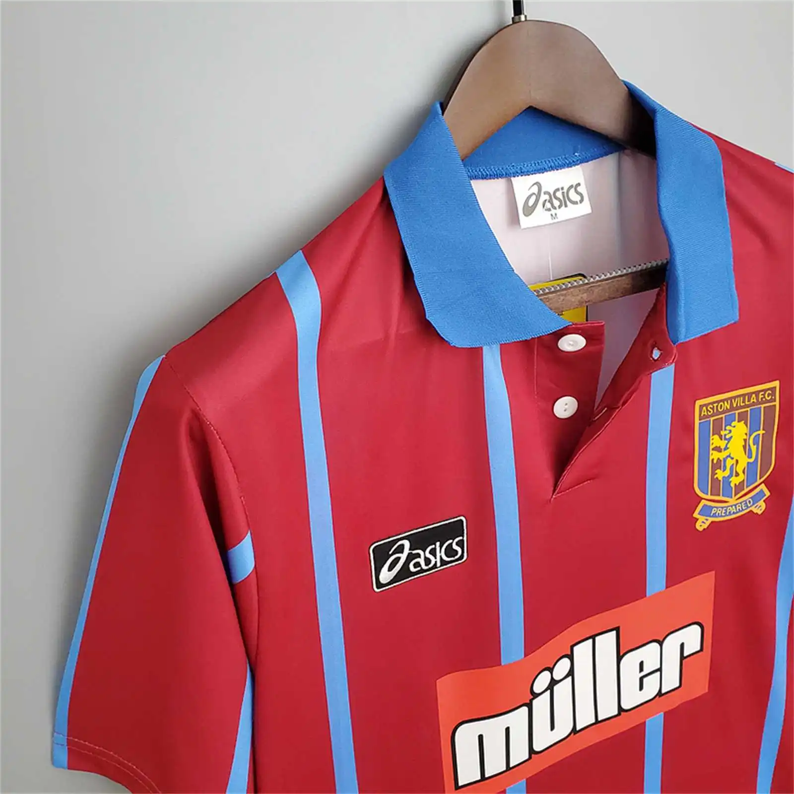 Aston Villa Retro Football Jersey Home Custom Shirt 1993-95