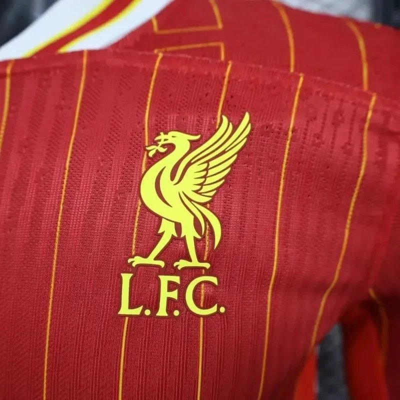 Liverpool Authentic Football Jersey Home Long Sleeve Shirt 2024/25