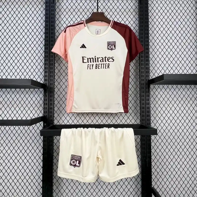 Olympique Lyonnais Football Jersey Third Away Kids Kit Jerseys+Shorts 2024/25