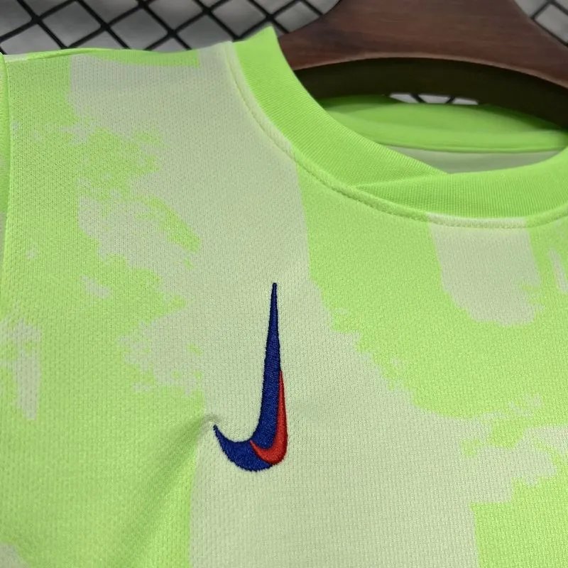Barcelona Soccer Jersey Third Away Kids Kit Jersey+Shorts 2024/25 Spotify Logo Without Text